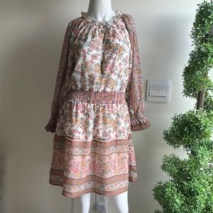LOVE THE LABEL MULTI-COLOR FLORAL DRESS SIZE S NWT